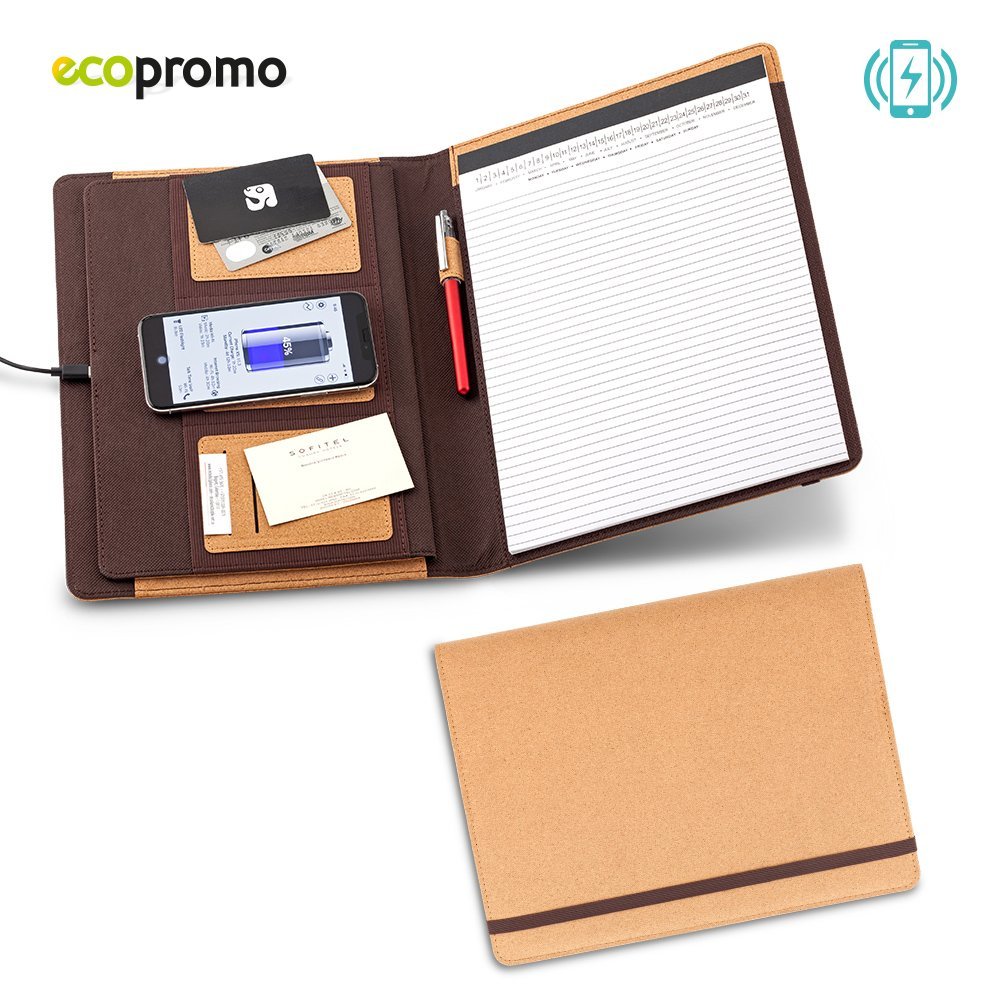 10114.jpg Carpeta Folder con Cargador Inalámbrico Cork - Imagen 1