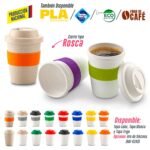 Mug plastico coffee plus 12oz- producción nacional