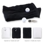 Toalla golf / toalla de mano tundida acabado fino