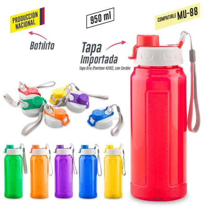 Botilito plastico galaxy 950ml - produccion nacional - Imagen 1