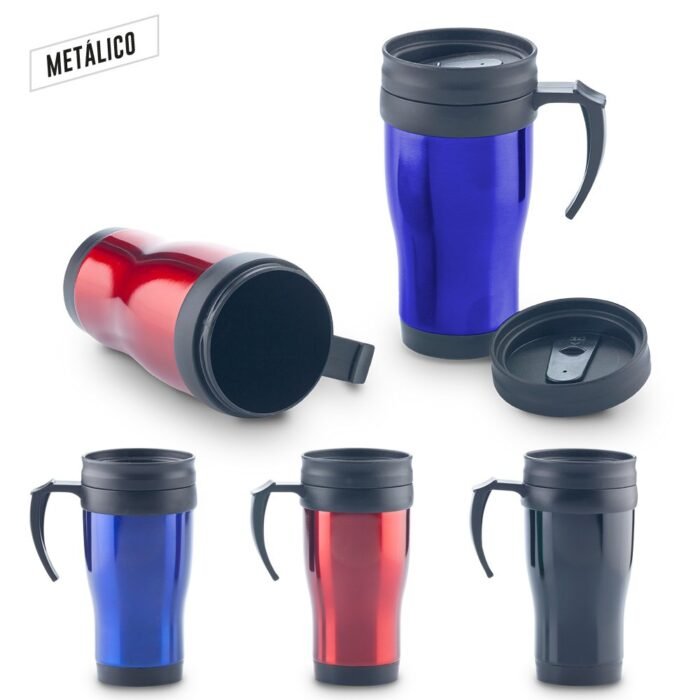 Mug metalico quest 450ml - Imagen 1