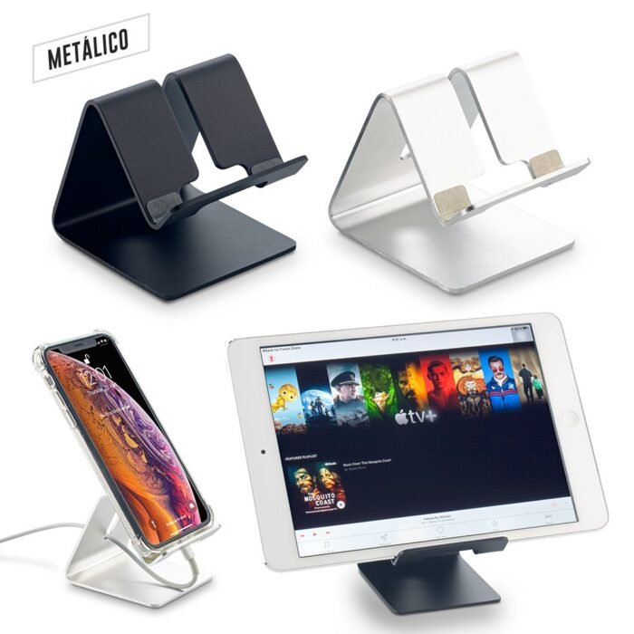 Soporte metalico para moviles aluminium - Imagen 1