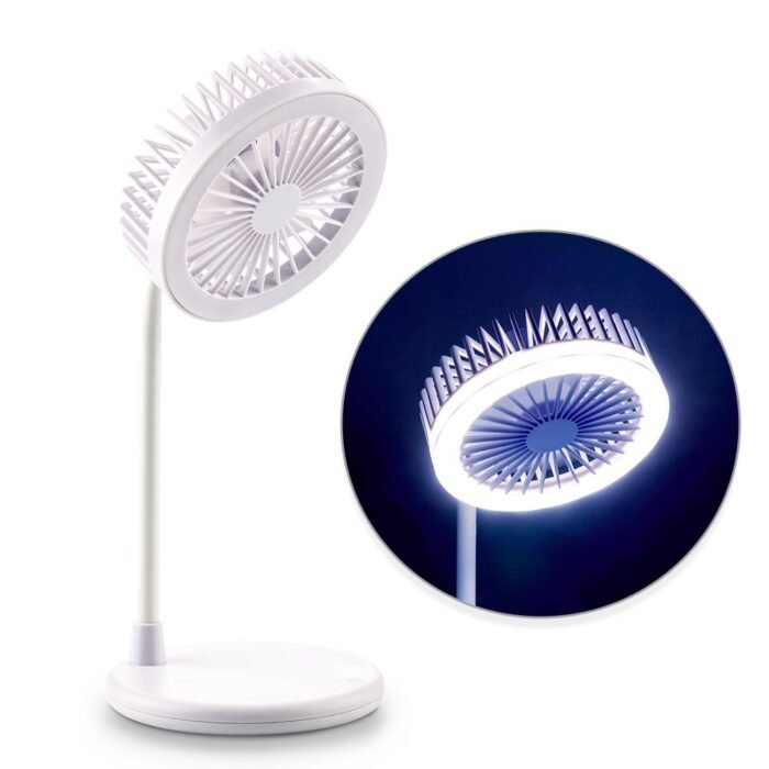 Lampara de escritorio con ventilador selfie - Imagen 1