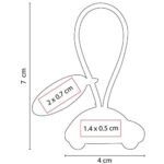 LLAVERO AUTO CON PLACA - Imagen 3