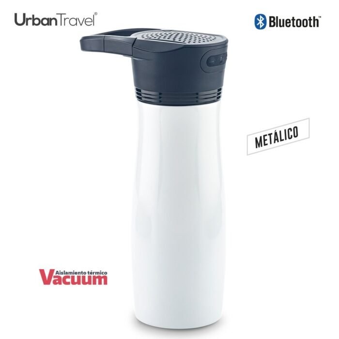 Botilito metalico con speaker urban travel 530ml - Imagen 1