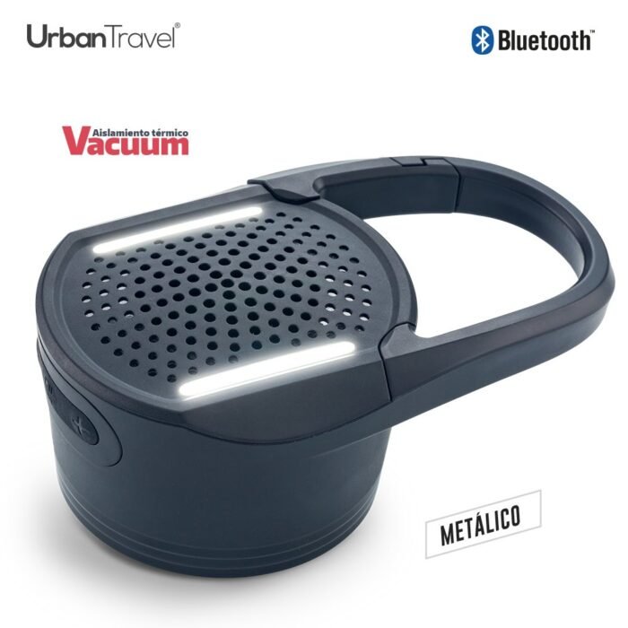 Botilito metalico con speaker urban travel 530ml - Imagen 2