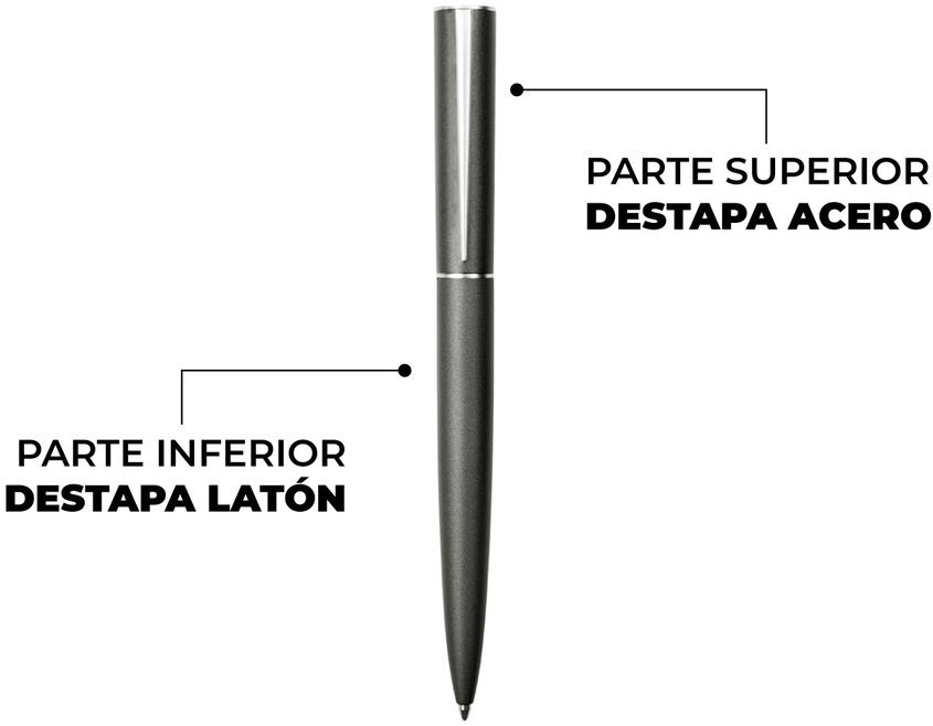 bp280-destape.jpg Bolígrafo metálico “Onega” - Imagen 2