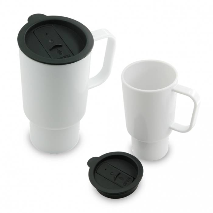 Mug con tapa grande E - Imagen 1