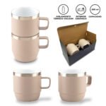 SET DE MUGS METALICOS STYLOR 200mL
