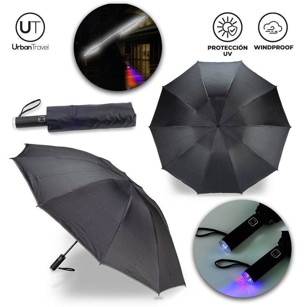 13284.jpg Paraguas Autolight 23" Urban Travel - Imagen 1