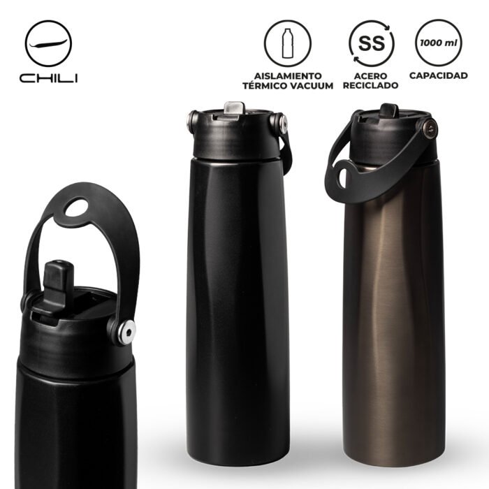 Botilito Metálico Klak Chili 1L - Imagen 1