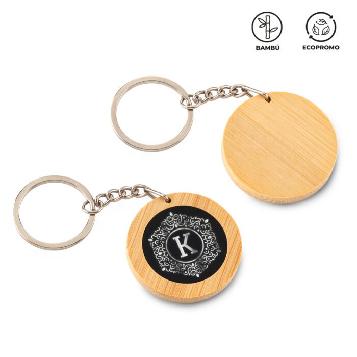 LLAVERO BAMBOO ROUND - Imagen 1