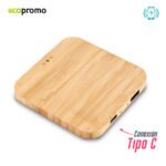 Cargador Inalambrico Bamboo Square II - Imagen 3