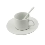 Juego De Pocillo Plato Tinto