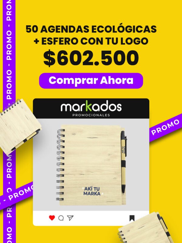 Promos Agenda ecológica más esfero