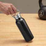 BOTELLA METÁLICA CON TAPA DE BAMBOO - Imagen 3