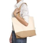 Bolsa de algodón y yute "YONA" - Imagen 2