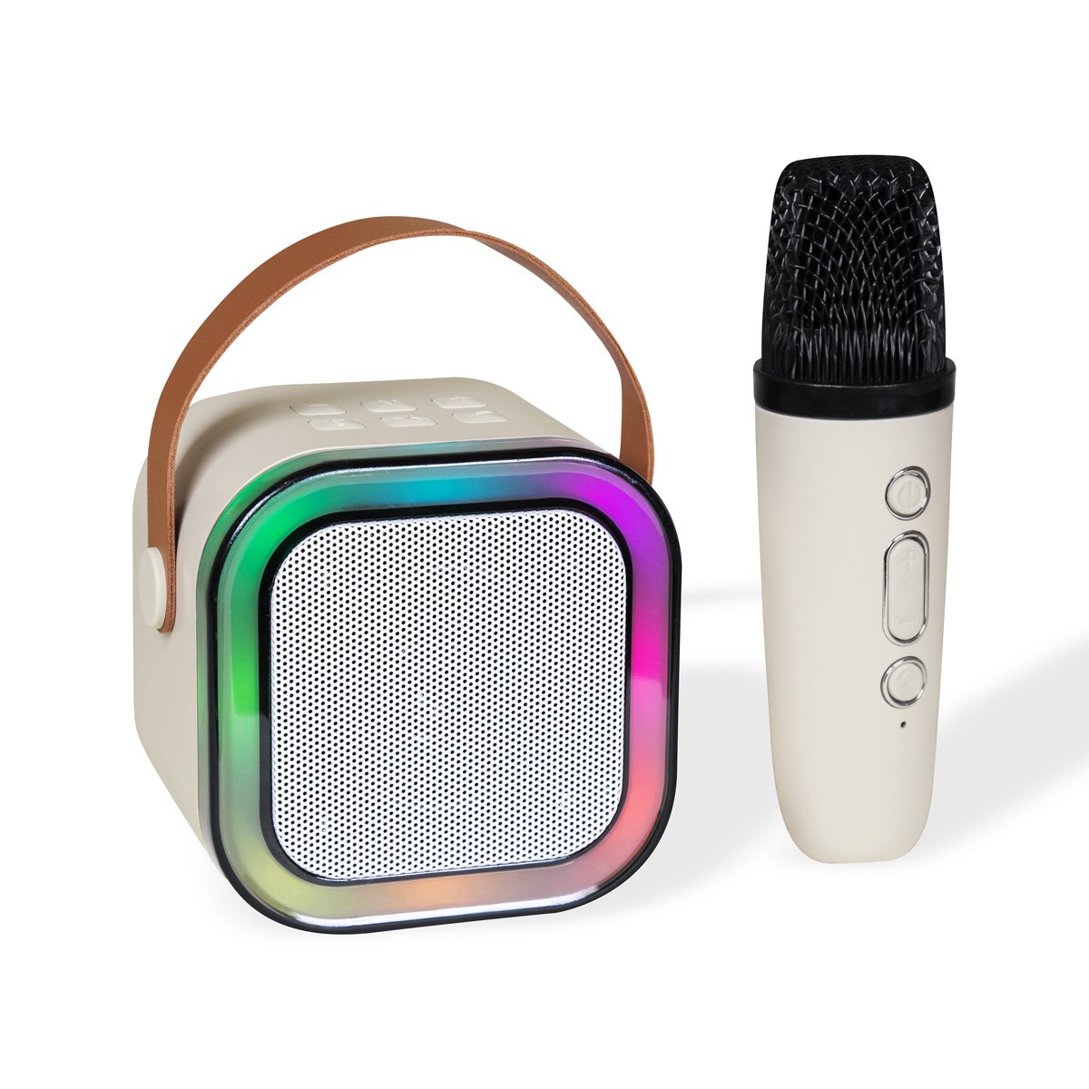 bocina-karaoke-idol-promocionales-beige-6 BOCINA KARAOKE IDOL - Imagen 1