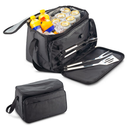 NEVERA LONCHERA CON SET BBQ