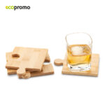 SET PORTAVASOS BAMBOO PUZZLE - Imagen 2