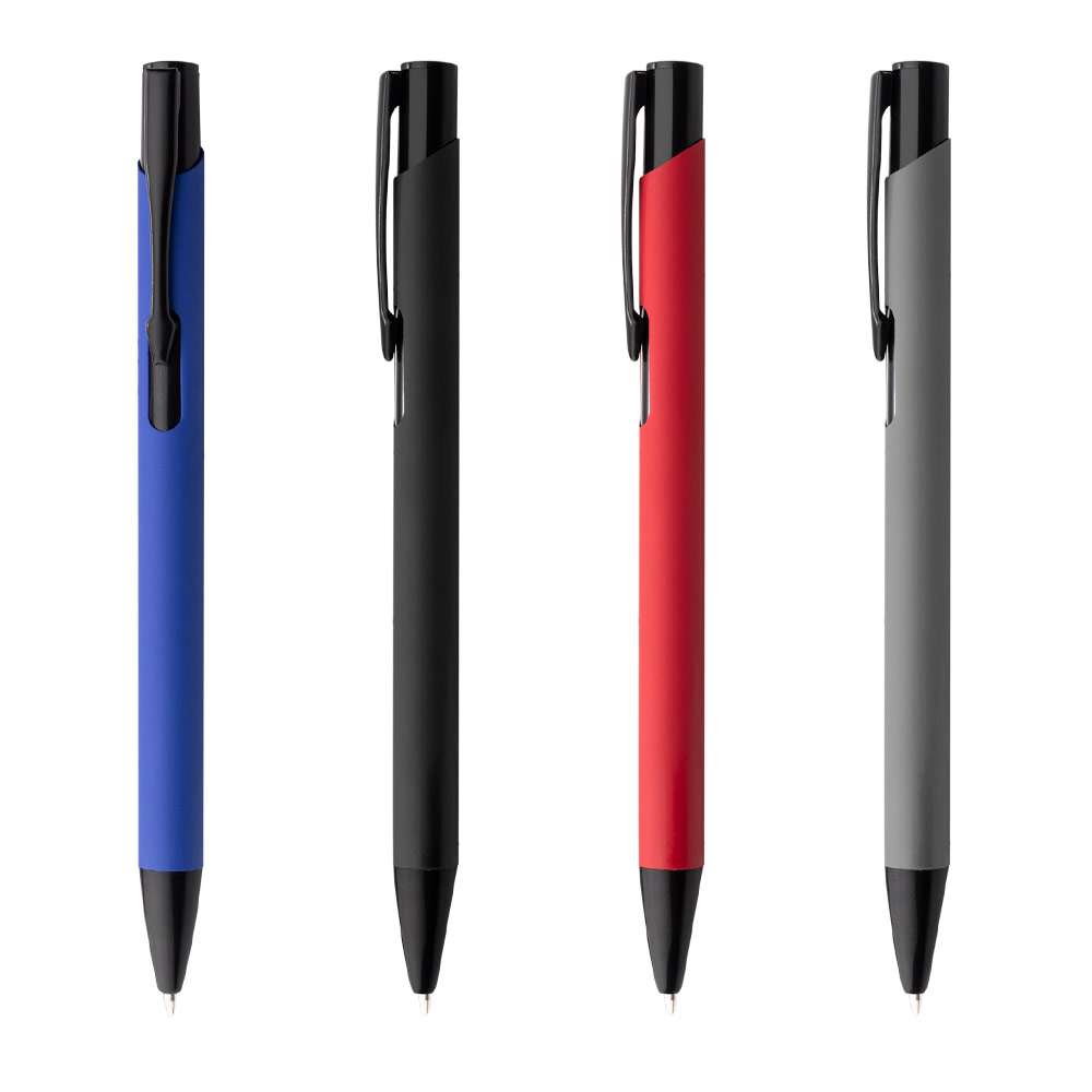 Boligrafo-Valencia-Promocionales-Azul-Gris-Negro-Rojo Boligrafo Valencia - Imagen 1