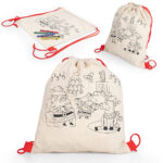 Bolsa para colorear Santa