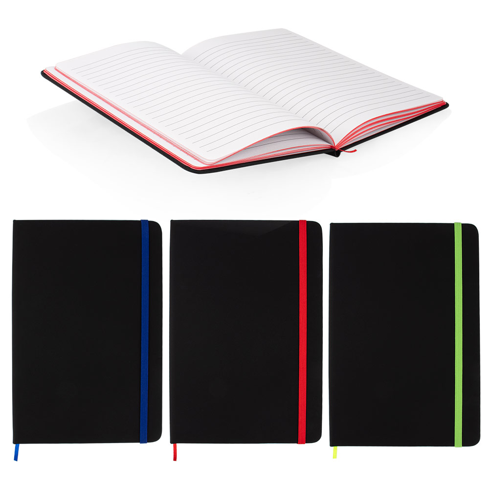 Libreta-Ejecutiva--Negra-Azul-Rojo-Verde Libreta Ejecutiva Negra - Imagen 1