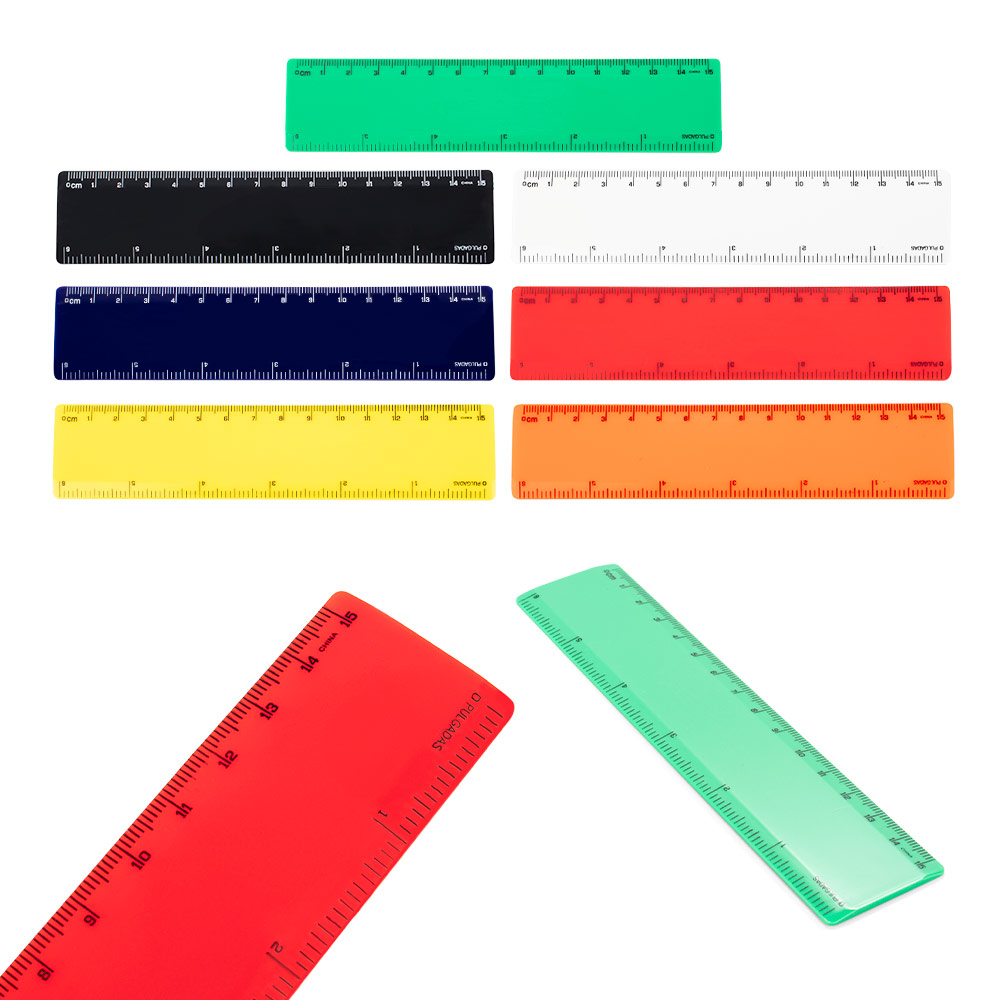 Regla-Plastica-Darwin-Promocionales-Azul-Amarillo-Blanco-Naranja-Negro-Rojo-Verde Regla Plastica Darwin - Imagen 1