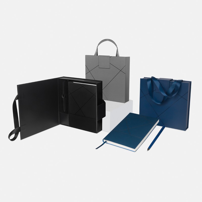 Set-De-Libreta-Timantti-Promocionales-Azul-Gris-Negro SET DE LIBRETA TIMANTTI - Imagen 1