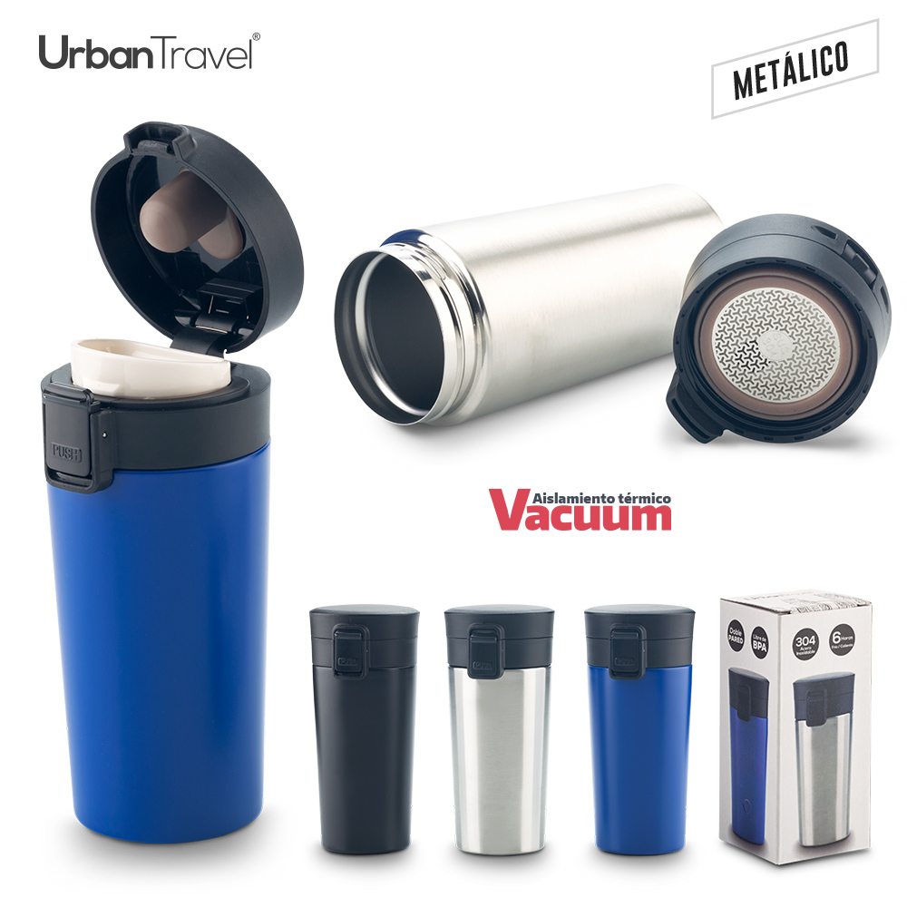 mug-metalico-doble-pared-coffee-urban-travel-380ml-promocionales MUG METALICO DOBLE PARED COFFEE URBAN TRAVEL 380ML - Imagen 1