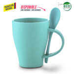 MUG PLASTICO CON CUCHARA TIFFANY 350ML - - Imagen 8