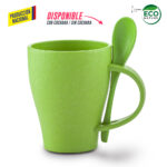 MUG PLASTICO CON CUCHARA TIFFANY 350ML - - Imagen 2